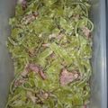 El cooksnap de David Hernández cuando hizo Tallarines de espinacas con salsa de yogur.