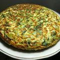 El cooksnap de Javier Roblero cuando hizo Tortilla de espinacas y quinoa.