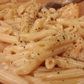 Angel's cooksnap of when they made Buffalo chicken pasta.