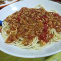 รูป Cooksnap ของ Kittima Intrapanya เมื่อเขาทำ สปาเกตตี้ซอสหมูสับ