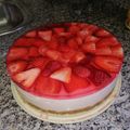 El cooksnap de Mel🌺 cuando hizo Tarta de fresas y chocolate blanco.