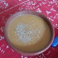 El cooksnap de Marce Artoni cuando hizo Sopa de calabaza y remolacha.