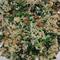 Cooksnap dari Anida Fajriani untuk resep Olahan kelapa ~ Urab sayuran isi bayam kacang panjang toge