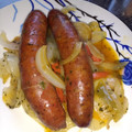 El cooksnap de Monica Riffo cuando hizo Longaniza de cerdo a la sartén con verduras.