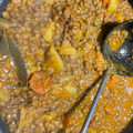 El cooksnap de Spike cuando hizo Lentejas pardinas con chorizo.