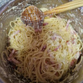 El cooksnap de Manuel Angel Peña cuando hizo Macarrones a la carbonara.