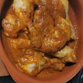 El cooksnap de Moisés Corral cuando hizo Pollo al chilindrón en Monsieur Cuisine.