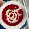 El cooksnap de Munoz Gigli cuando hizo Crema de betarraga (remolacha).