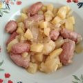 El cooksnap de Sandra cuando hizo Salchichas frescas con patatas.
