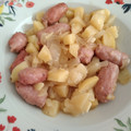 El cooksnap de Sandra cuando hizo Salchichas frescas con patatas.