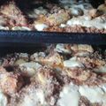 El cooksnap de Rosana Benitez cuando hizo Canelones de carne y de pollo.