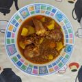 El cooksnap de Solitary Wolf cuando hizo Lentejas Sabor Cookpad, con chorizo y costillas, en olla a presión.