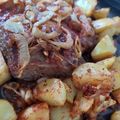 El cooksnap de Mariela cuando hizo Vacío al horno con papas y batatas.