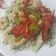 El cooksnap de Andrea Blanco cuando hizo Salmón en arroz verde con verduras salteadas.