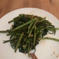 Irene Yeong's cooksnap of when they made Malaysian Stir Fry Water Spinach with Shrimp Paste 馬來西亞蝦醬炒通菜.