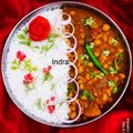 Indra Sen का कुकस्नैप जब उन्होंने छोले चावल (chhole chawal recipe in Hindi) बनाया था।