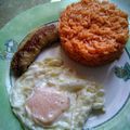 El cooksnap de Elena Puertas cuando hizo Arroz a la cubana, con platano frito a la mostaza.