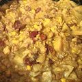 Stacy's cooksnap of when they made Cheesy Crockpot Cowboy Casserole.