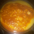 El cooksnap de giselita cuando hizo Polenta con queso 🧀 y salsa de codito de pollo 🍗.