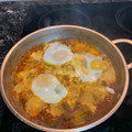 El cooksnap de Priscila Gonzalez cuando hizo Menemen (comida turca).