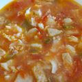 El cooksnap de María Angeles Del Pino cuando hizo Sopa de merluza con huevos.