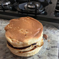 El cooksnap de Natalia Nuñez cuando hizo Panqueques Americanos🥞.