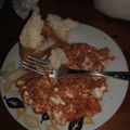 El cooksnap de Rubeeen cuando hizo Huevos revueltos con tomate y atún.