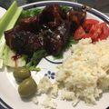 El cooksnap de Luis Barajas cuando hizo Costillas de cerdo en salsa de tamarindo.
