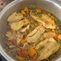 El cooksnap de Laura cuando hizo Merluza en amarillo fácil.
