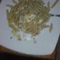 El cooksnap de April Heartbeat cuando hizo Macarrones con huevo.