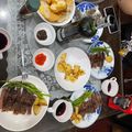 Cooksnap của Oanh khi họ làm theo món Bò, Măng Tây và Khoai Tây Nướng (Marinated Ribeye Steak - Butter Garlic Parmesan Roasted Potatoes)
