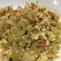 Cooksnap Ell Sakimin semasa beliau membuat Lobak Asin Tumis Pedas.