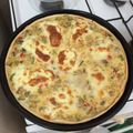 El cooksnap de Diego Marto cuando hizo Tarta de zapallitos y berenjenas.
