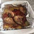 El cooksnap de Wilson Vargas cuando hizo Muslos de pollos con papas al horno.