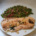 El cooksnap de Lola cuando hizo Trucha a la plancha al ajillo.