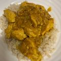El cooksnap de Gemma cuando hizo Arroz con pollo al curry.