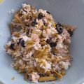 El cooksnap de Ainara Roca cuando hizo Ensalada tibia de judías verdes, arroz  y atún.