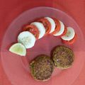 El cooksnap de Diana Rios cuando hizo Hamburguesas de lentejas.