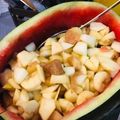 Zobia Sajjad's cooksnap of when they made Fruit salad with milk.