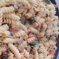 El cooksnap de Fernanda Iriarte cuando hizo Pasta cremosa de espinaca y tomate.