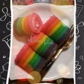 Cooksnap dari Elfira damayanti untuk resep Mini Rainbow Roll