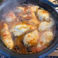El cooksnap de Santiago Vallcanera cuando hizo Pollo rustido a la catalana.