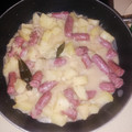 El cooksnap de Ingrid Parra Diaz cuando hizo Salchichas al vino.