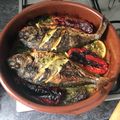 El cooksnap de irene M cuando hizo Dorada al horno con menestra de verduras.