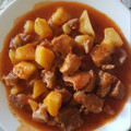 El cooksnap de Luchy cuando hizo Pavo con tomate.