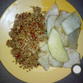 Aisha Magama's cooksnap of when they made Fried Yam and Sauce.