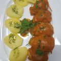 El cooksnap de Paqui Márquez Santisteban cuando hizo Calamares rellenos de marisco en salsa de gambas.