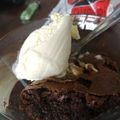 El cooksnap de Julia López cuando hizo Brownie de chocolate.