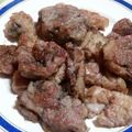 El cooksnap de Miriam Bogado Frías cuando hizo Mollejas grilladas al limón con salsa alioli y papas rosty.