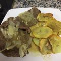 El cooksnap de Tatiana C cuando hizo Carne a la cacerola con cebolla y papas a la española.